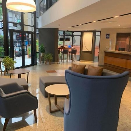 Flat No Hotel Cosmopolitan Com Estacionamento Gratis E Piscina Santos  Buitenkant foto