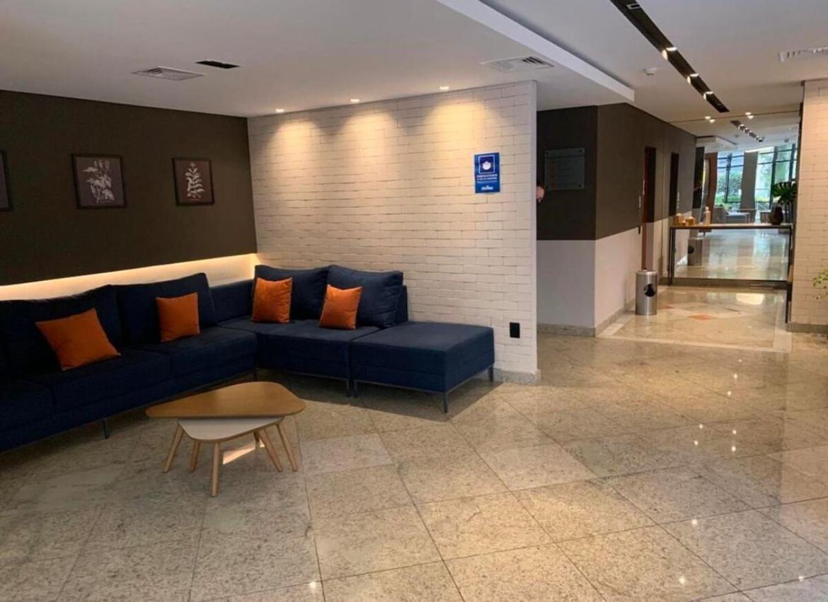 Flat No Hotel Cosmopolitan Com Estacionamento Gratis E Piscina Santos  Buitenkant foto